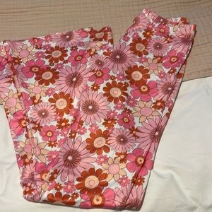 Women’s bell bottom floral pants